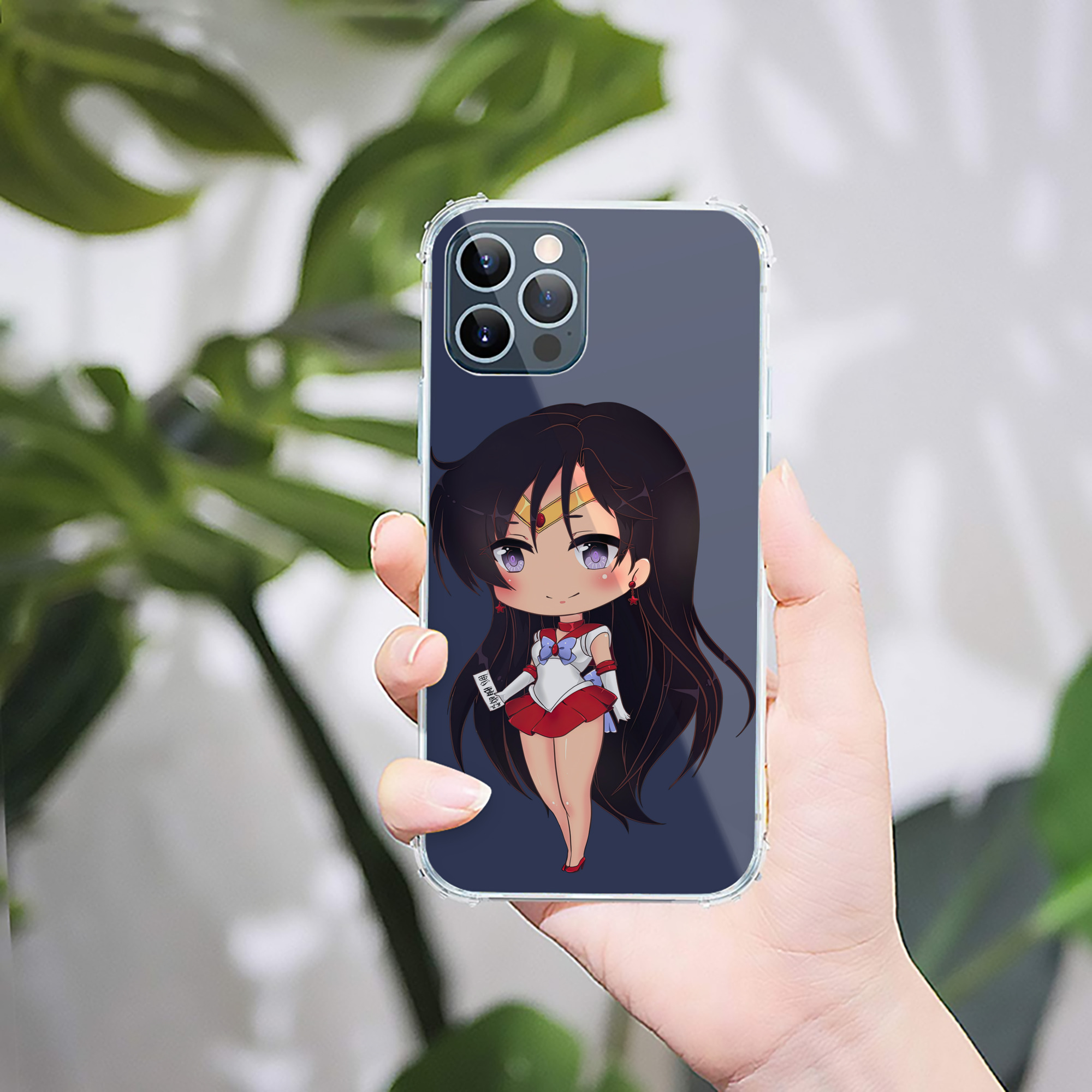 （画像用） 美少女戦士セーラームーン 火野レイ ひの レイ Sailor Moon Hino Rei （セーラーマーズ,Sailor Mars） 【iPhone 12シリーズ対応】透明スマホケース（クリアソフトケース）